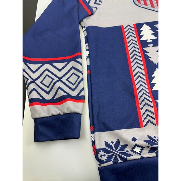 USA Soccer Ugly Christmas Sweater Shirt Pullover Lightweight Blue Red Mens 3XL - Picture 2 of 13
